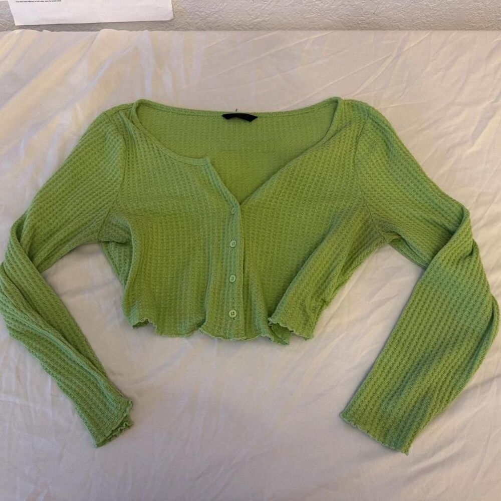 Unbranded Women's Green Crop-top